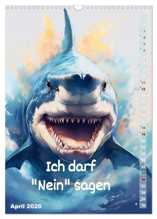 Produktbild: Ich bin stark - Ein tierischer Affirmationskalender (Wandkalender 2026 DIN A3 hoch), CALVENDO Monatskalender