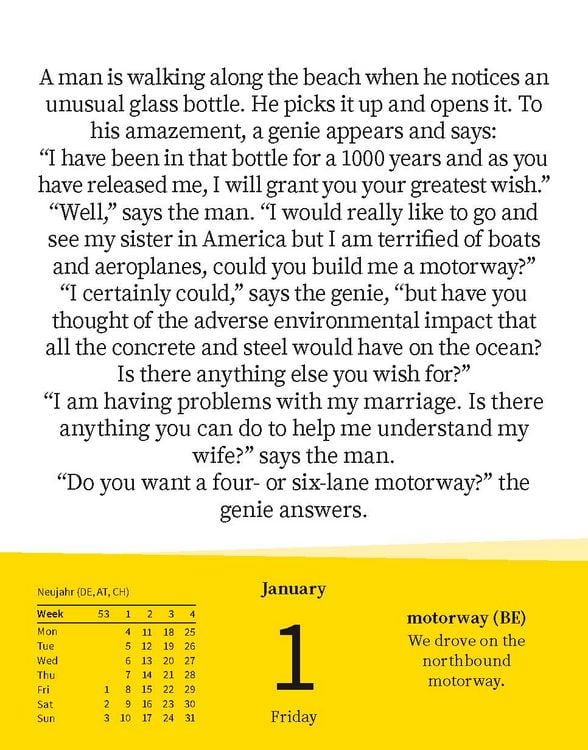 Produktbild: Langenscheidt Sprachkalender A Joke a Day 2027