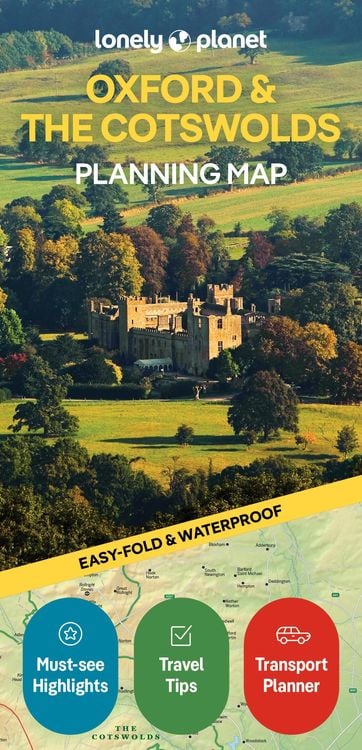 Produktbild: Lonely Planet Oxford & the Cotswolds Planning Map