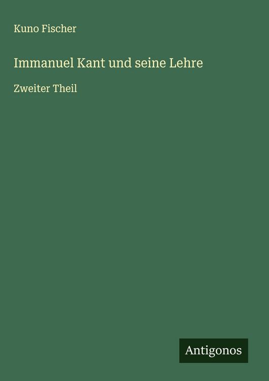 Produktbild: Immanuel Kant und seine Lehre