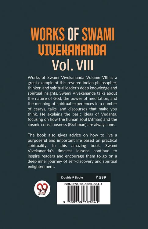 Produktbild: Works Of Swami Vivekananda Vol. VIII