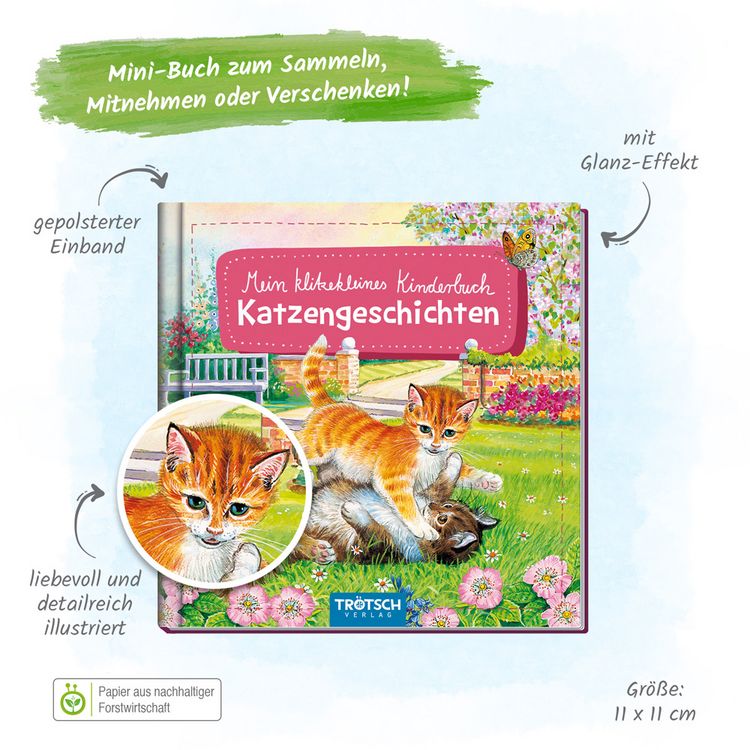 Produktbild: Tr&ouml;tsch Bilderbuch Mein klitzekleines Kinderbuch Katzengeschichten
