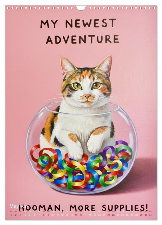 Produktbild: CATitude A YEAR OF CAT LIFE (Wall Calendar 2027 DIN A3 portrait), CALVENDO 12 Month Wall Calendar