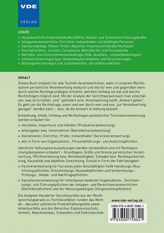 Produktbild: Technik-Verantwortung