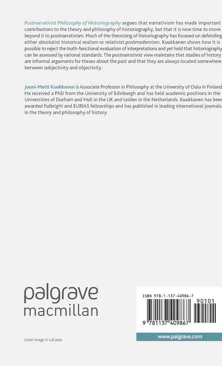 Produktbild: Postnarrativist Philosophy of Historiography