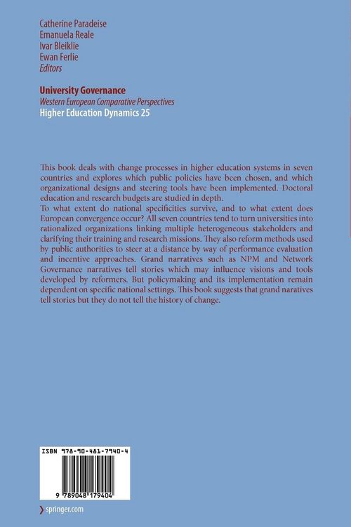 Produktbild: University Governance