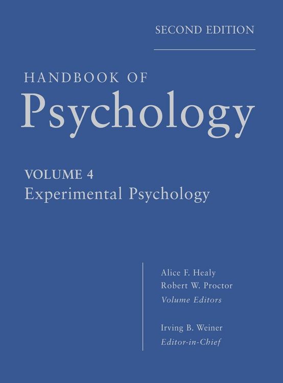 Produktbild: Handbook of Psychology, Volume 4, Experimental Psychology, 2nd Edition