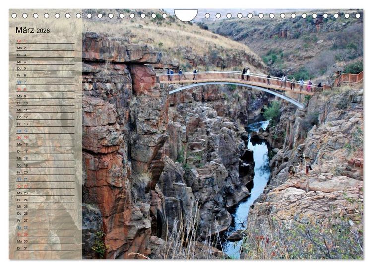 Produktbild: S&uuml;d Afrika - vom Kr&uuml;ger Nationalpark bis nach Kapstadt (Wandkalender 2026 DIN A4 quer), CALVENDO Monatskalender