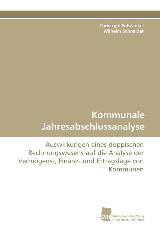Produktbild: Kommunale Jahresabschlussanalyse