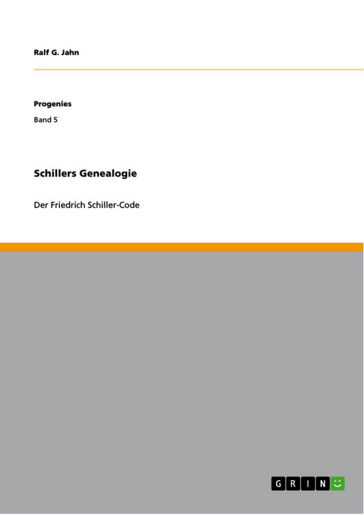Produktbild: Schillers Genealogie
