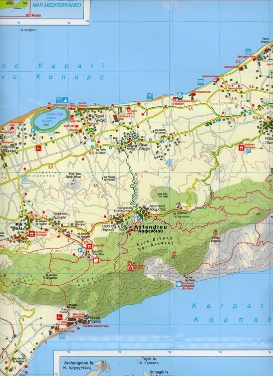 Produktbild: KOMPASS Wanderkarte 252 Kos - S&uuml;dlicher Dodekanes 1:50.000