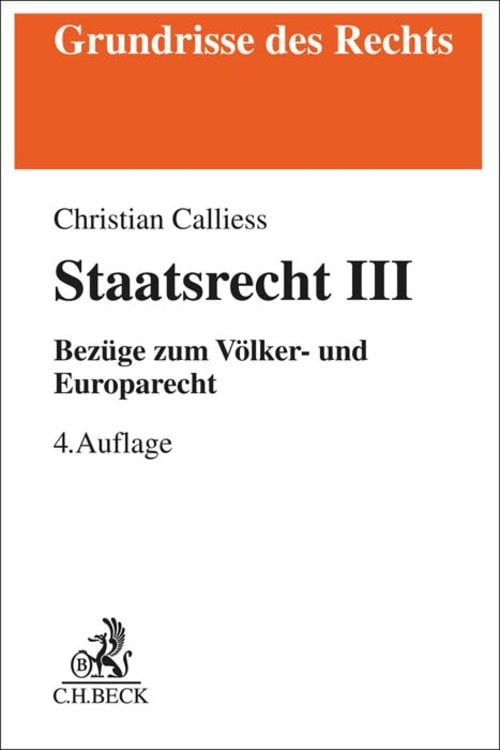 Produktbild: Staatsrecht III