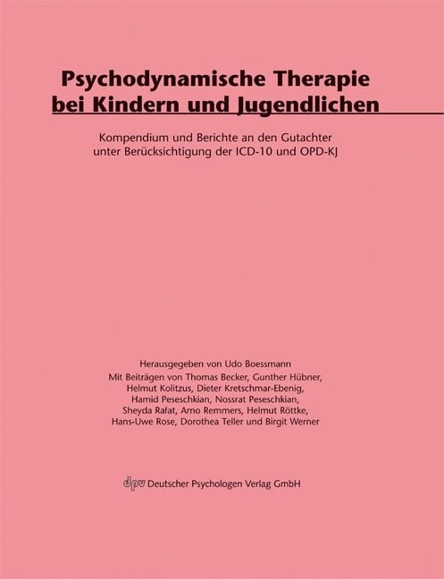 Produktbild: Psychodynamische Therapie bei Kindern und Jugendlichen