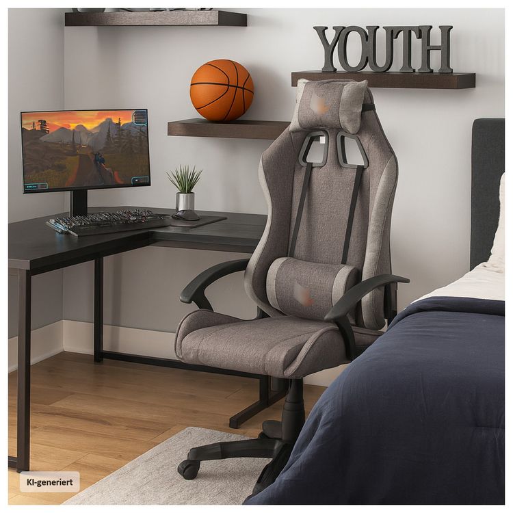 Produktbild: HTI-Living Ergonomischer Schreibtischstuhl Roya Grau Ergonomischer Schreibtischstuhl Roya Grau