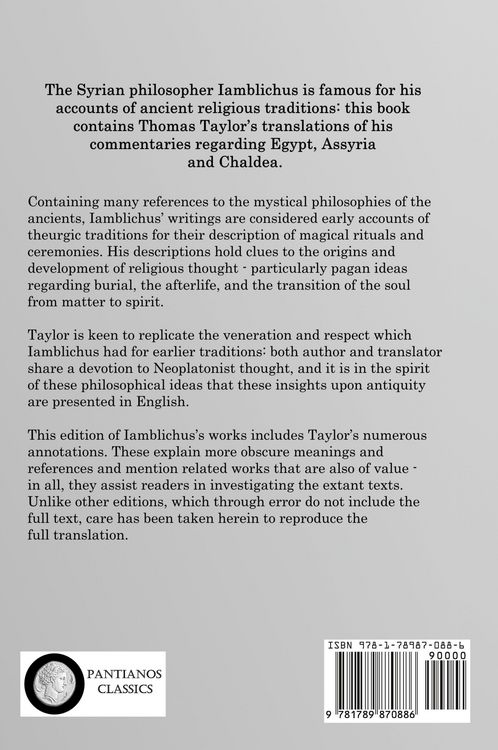Produktbild: Iamblichus on the Mysteries of the Egyptians, Chaldeans, and Assyrians