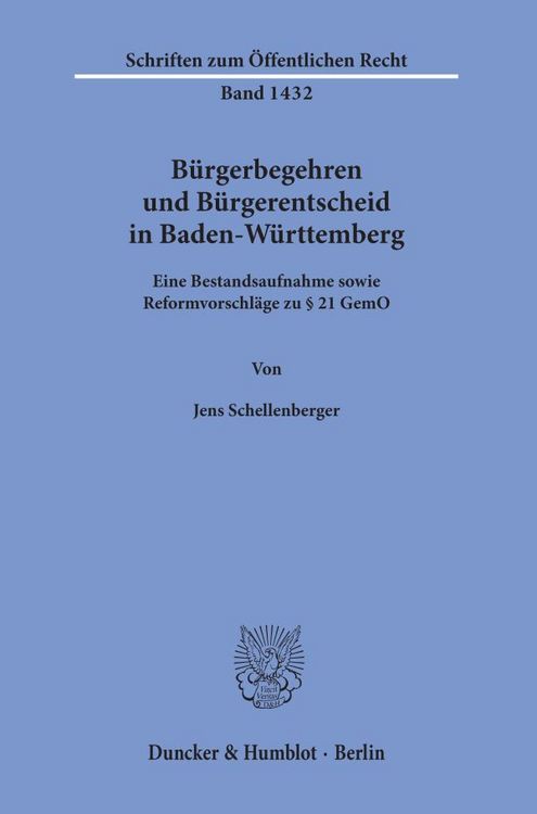 Produktbild: B&uuml;rgerbegehren und B&uuml;rgerentscheid in Baden-W&uuml;rttemberg.