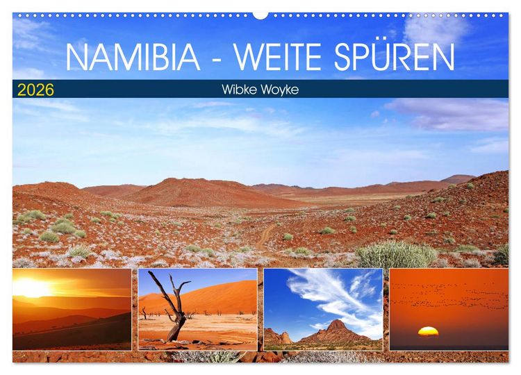 Produktbild: Namibia - Weite sp&uuml;ren (Wandkalender 2026 DIN A2 quer), CALVENDO Monatskalender
