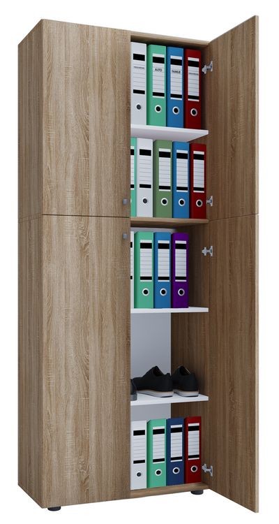 Produktbild: B&uuml;roschrank B&uuml;cher Ordner Aktenschrank Lona 5fach