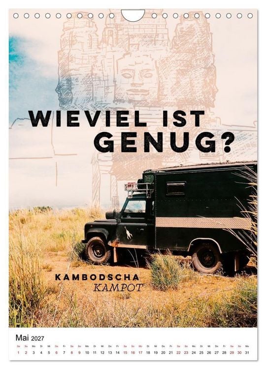 Produktbild: INTO THE FAR und die gro&szlig;en Fragen des Reisens - A True Overland Story (Wandkalender 2027 DIN A4 hoch), CALVENDO Monatskalender