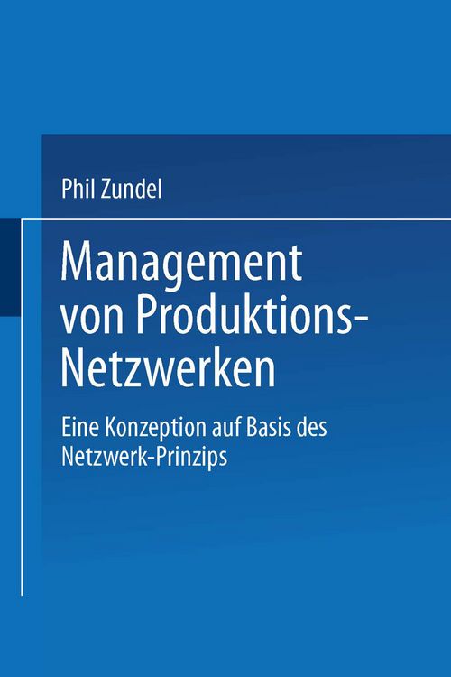 Produktbild: Management von Produktions-Netzwerken