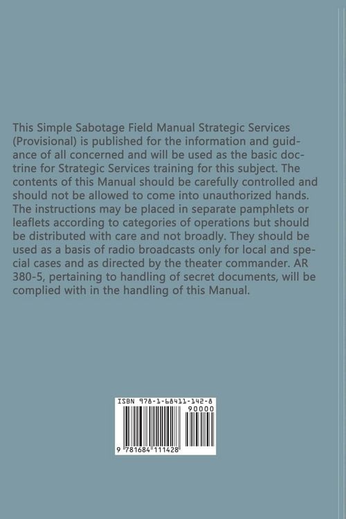 Produktbild: Simple Sabotage Field Manual