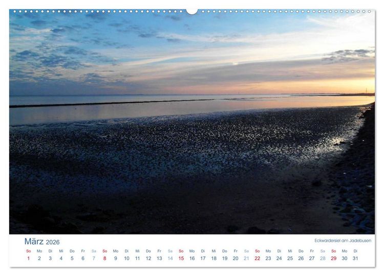 Produktbild: Ebbe und Watt 2026. Impressionen von der Nordseek&uuml;ste (hochwertiger Premium Wandkalender 2026 DIN A2 quer), Kunstdruck in Hochglanz