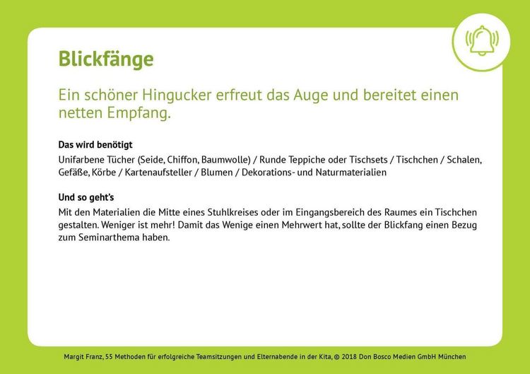 Produktbild: 55 Methoden f&uuml;r erfolgreiche Teamsitzungen und Elternabende in der Kita