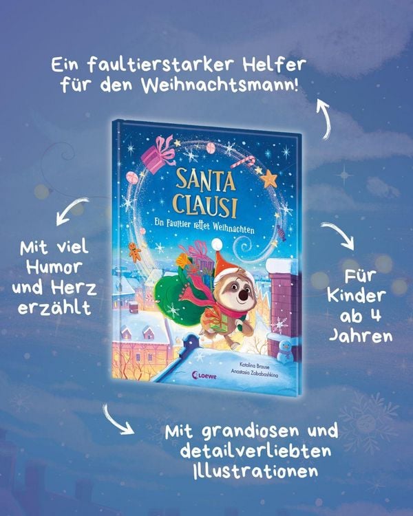 Produktbild: Santa Clausi - Ein Faultier rettet Weihnachten