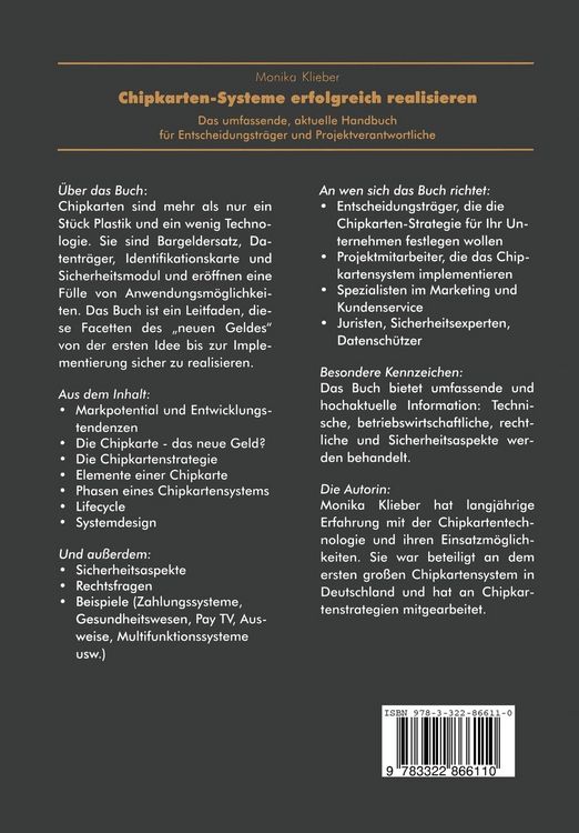 Produktbild: Chipkarten-Systeme erfolgreich realisieren