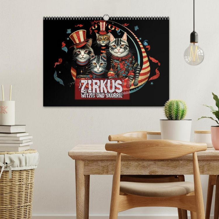 Produktbild: Zirkus Witzig und skurril (Wandkalender 2026 DIN A3 quer), CALVENDO Monatskalender