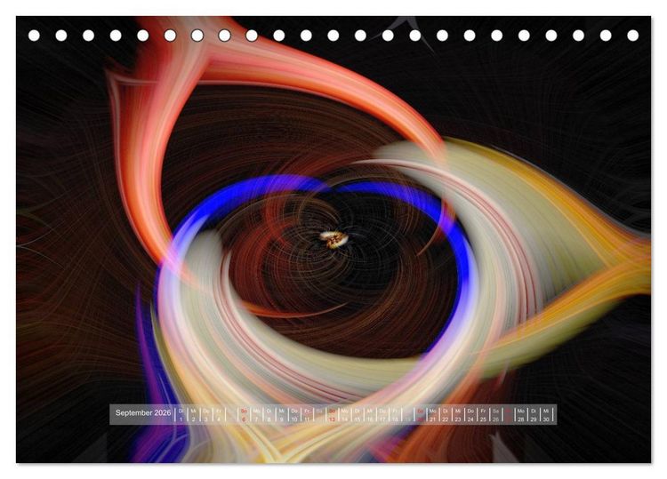 Produktbild: Zen der Farben - Meditative Bilder (Tischkalender 2026 DIN A5 quer), CALVENDO Monatskalender