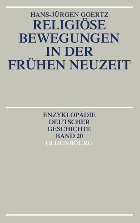 Produktbild: Religiöse Bewegungen in der Frühen Neuzeit