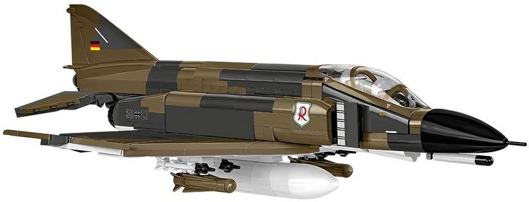 Produktbild: COBI Armed Forces 5898 - F-4F PHANTOM II, &Uuml;berschall-Mehrzweckjagdflugzeug, Ma&szlig;stab 1:48, Bausatz, 676 Klemmbausteine