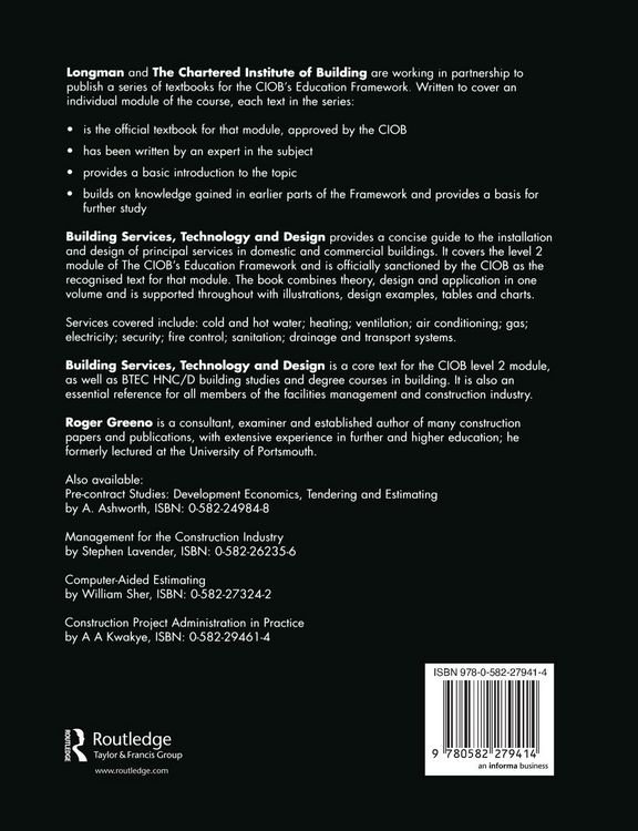 Produktbild: Building Services, Technology and Design