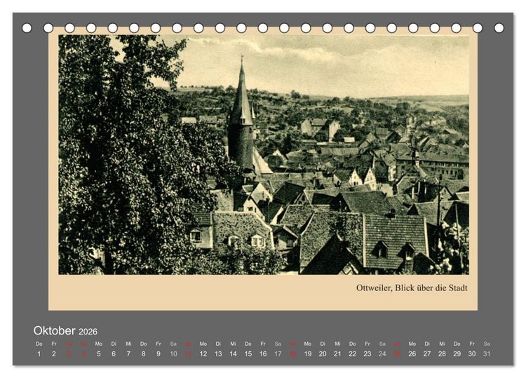 Produktbild: Saarland - vunn domols (frieher), Landkreis Neunkirchen (Tischkalender 2026 DIN A5 quer), CALVENDO Monatskalender