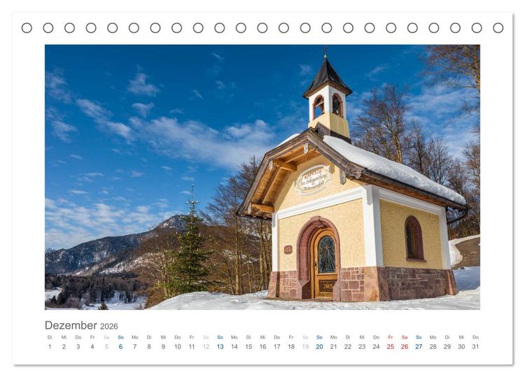 Produktbild: Berchtesgadener Alpen - Land von Watzmann und K&ouml;nigssee (Tischkalender 2026 DIN A5 quer), CALVENDO Monatskalender