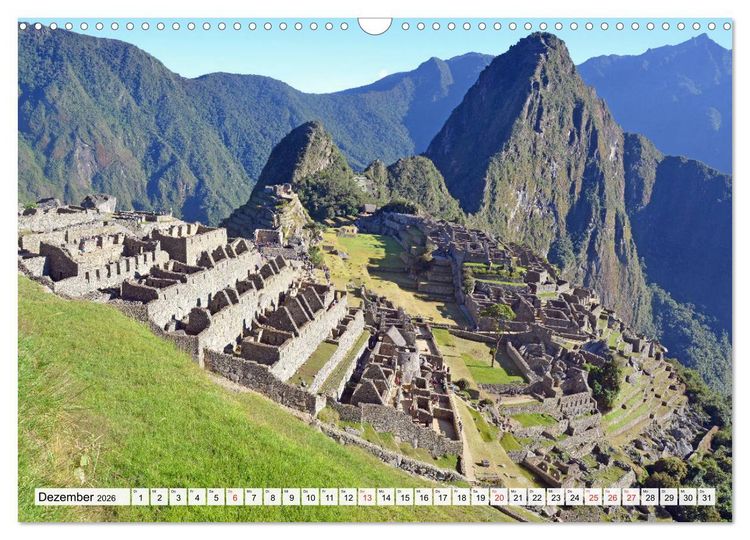 Produktbild: Inkabauten in PERU, Bauwerke eines gro&szlig;en Reiches (Wandkalender 2026 DIN A3 quer), CALVENDO Monatskalender