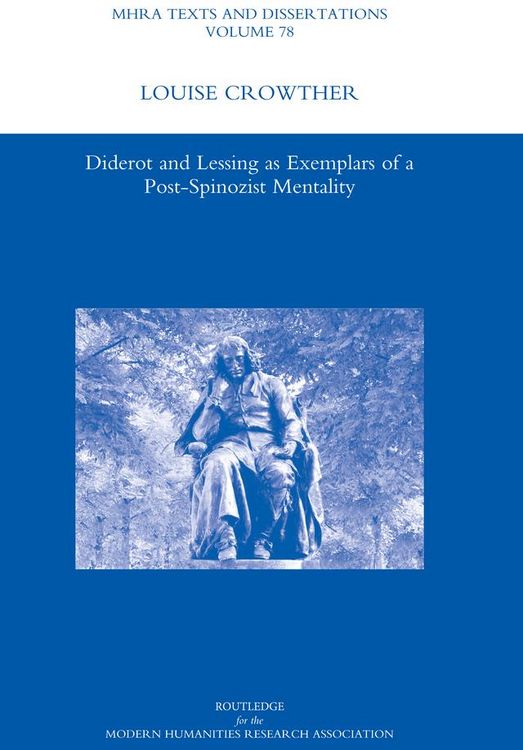 Produktbild: Diderot and Lessing as Exemplars of a Post-spinozist Mentality
