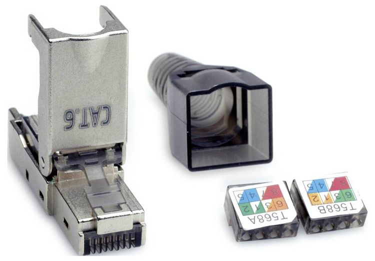 Produktbild: Value 26.99.0371 VALUE feldkonfektionierbarer RJ-45 Stecker Kat.6 (Class E), STP 26.99.0371 Silber 1 St.
