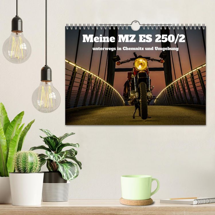 Produktbild: Meine MZ ES 250/2 unterwegs in Chemnitz (Wandkalender 2026 DIN A4 quer), CALVENDO Monatskalender