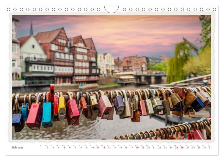 Produktbild: Malerisches L&uuml;neburg (Wandkalender 2026 DIN A4 quer), CALVENDO Monatskalender