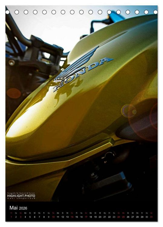 Produktbild: HONDA CB1000R (Tischkalender 2026 DIN A5 hoch), CALVENDO Monatskalender