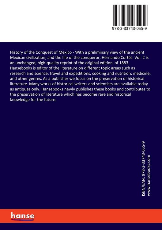 Produktbild: History of the Conquest of Mexico