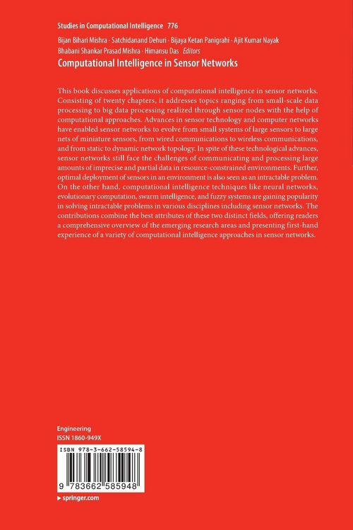 Produktbild: Computational Intelligence in Sensor Networks
