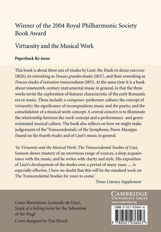 Produktbild: Virtuosity and the Musical Work