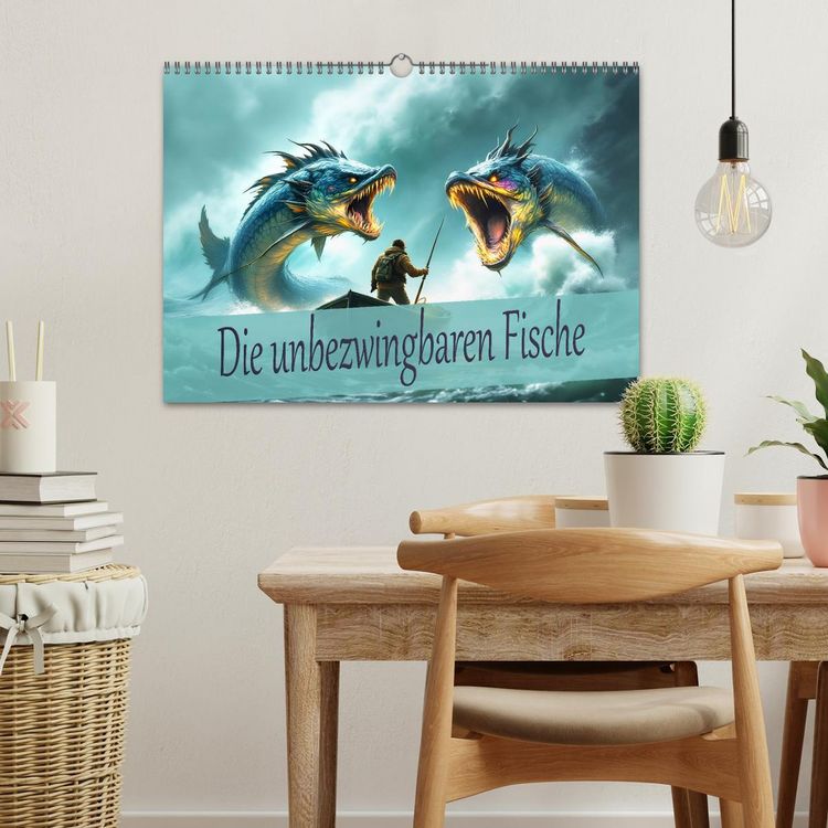 Produktbild: Die unbezwingbaren Fische (Wandkalender 2026 DIN A3 quer), CALVENDO Monatskalender