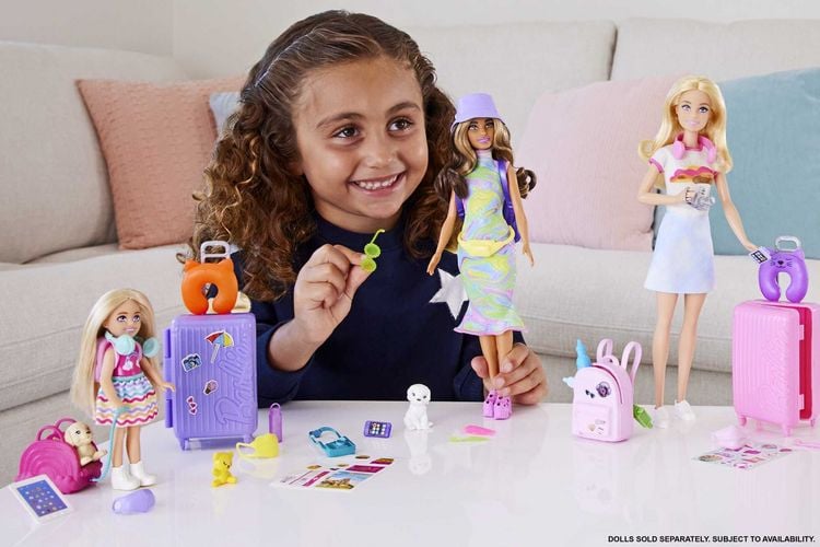 Produktbild: Barbie-Spielzeug, Chelsea-Puppe und Accessoires, Reiseset mit Hündchen
