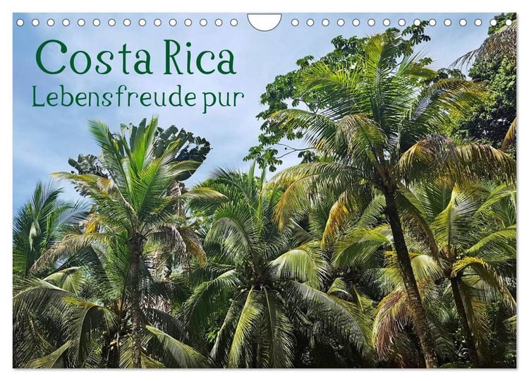 Produktbild: Costa Rica - Lebensfreude pur (Wandkalender 2026 DIN A4 quer), CALVENDO Monatskalender