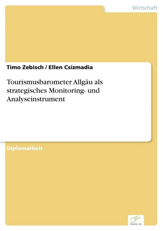 Produktbild: Tourismusbarometer Allg&auml;u als strategisches Monitoring- und Analyseinstrument