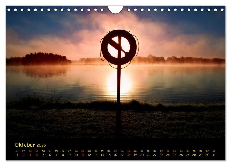 Produktbild: wenn die Sonne schlafen geht (Wandkalender 2026 DIN A4 quer), CALVENDO Monatskalender